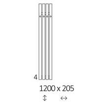 Рушникосушарка електрична Terma Rolo-Hanger E 1200x205 300 Вт чорний матовий, фото №3