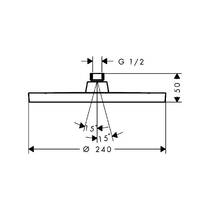 Верхний душ Hansgrohe Activera S 28057000 EcoSmart+ хром, фото №3