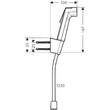 Гигиенический душ Hansgrohe Bidette S 29238000 с держателем, хром, фото 3