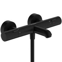 Смеситель для ванны Hansgrohe Ecostat Fine 13325670 с термостатом, черный матовый, фото №2