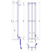 Рушникосушарка електрична Маріо e-INOX Соле 1170х250 TR 2.0 K 105 Вт бронза, фото №3
