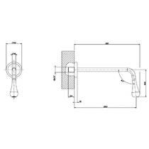 Вилив для раковини Gessi Goccia 33719-845 темна бронза, фото №3