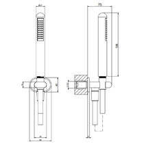 Душевый набор Gessi Goccia 33773-845 темная бронза, фото №3