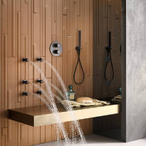 Душевый набор Gessi Goccia 33773-845 темная бронза, фото №1