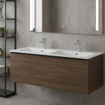 Раковина подвійна Duravit ME by Starck 2336130060 130 см без отворів під змішувач, білий, фото №1