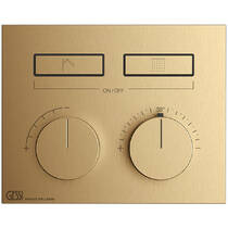 Змішувач прихованого монтажу для душу Gessi HI-FI 63004-726 з термостатом, тепла бронза (зовнішня частина), фото №2