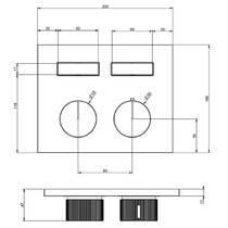 Змішувач прихованого монтажу для душу Gessi HI-FI 63004-726 з термостатом, тепла бронза (зовнішня частина), фото №3