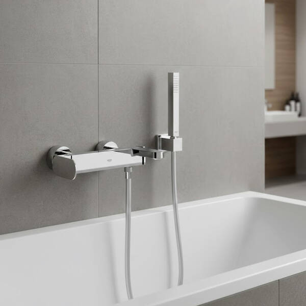Змішувач для ванни Grohe Plus 33547004 з душовим набором, хром