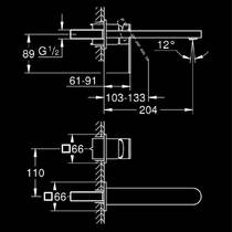 Змішувач прихованого монтажу для раковини Grohe 29306004 хром, фото №6