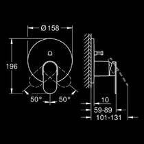 Змішувач прихованого монтажу для ванни/душу Grohe Plus 24060004 хром, фото №6