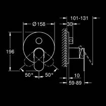 Змішувач прихованого монтажу для душу Grohe Plus 24093004 хром, фото №5