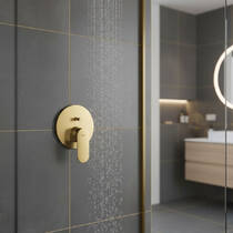 Змішувач прихованого монтажу для ванни/душу Grohe Plus 24060GN4 холодний світанок матовий (золото), фото №1