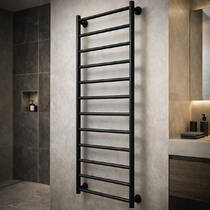 Полотенцесушитель водяной Mario INOX Флэт 1.075.048781.BM 1170х430/400 черный матовый, фото №1