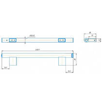 Рушникосушарка електрична Маріо Нота-І 30х630/85 20 Вт полірована нержавіюча сталь, фото №3
