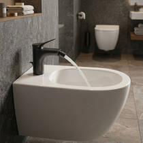 Змішувач для біде Hansgrohe Vivenis 75200340 хром чорний матовий, фото №1