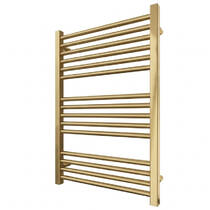 Полотенцесушитель водяной Марио INOX Гера 770х530/500 золото сатин, фото №2