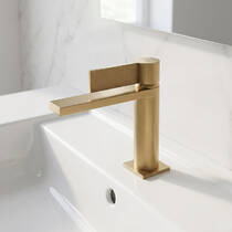 Змішувач для раковини Gessi Diamantato 73602-726 тепла бронза матовий, фото №1