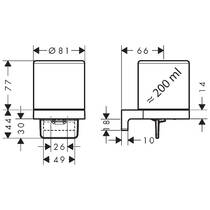 Дозатор для жидкого мыла Hansgrohe AddStoris S 41765140 200 мл бронза брашированная, фото №3