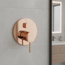 Смеситель скрытого монтажа для ванны/душа Grohe Atrio 24356DA0 теплый закат (розовое золото), фото №1