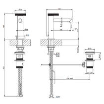 Змішувач для раковини Gessi Anello 63301-710 латунь, фото №3