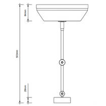 Косметичне дзеркало Decor Walther Classic BS 40 LED зі збільшенням 3x золото матовий, фото №3