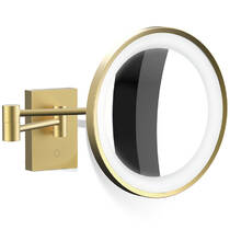 Косметичне дзеркало Decor Walther Classic BS 40 LED зі збільшенням 3x золото матовий, фото №2