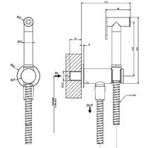 Гигиенический душ Gessi 14331-845 темная бронза, фото №3