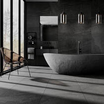 Керамогранит Ceramica Deseo Mora Antracite Rect 60x120 см, фото №1