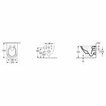 Унитаз подвесной Villeroy&Boch Omnia Architectura 4694C001 безободковый, фото №3