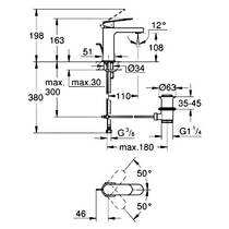 Смеситель для раковины Grohe Plus 32612AL4 графит темный матовый, фото №3