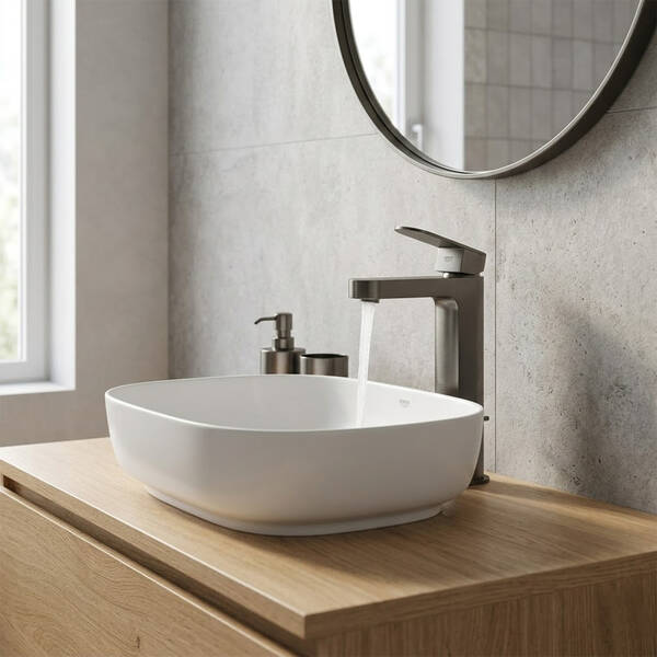 Змішувач для раковини Grohe Plus 32612AL4 графіт темний матовий