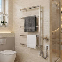 Рушникосушарка електрична Маріо Romeo-I 770x530x80 TR 65 Вт полірована нержавіюча сталь, фото №1