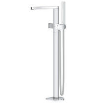 Змішувач для ванни Grohe Plus 23846004 підлоговий з душовим набором хром, фото №7
