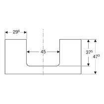 Стільниця Geberit 505.284.00.1 One дерево білий глянець, фото №2