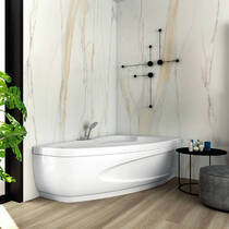 Ванна акриловая WGT Water Rialto Como L 170х100 см с ножками, фото №1