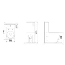 Унитаз-компакт AM PM Like CLA8600SC Aquaspin с сиденьем микролифт, фото №3
