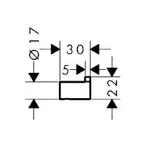 Крючок Hansgrohe AddStoris S 41762140 одинарный бронза матовый, фото №3