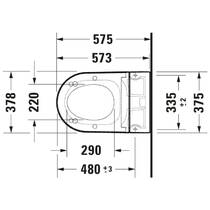 Унітаз-біде підвісний Duravit SensoWash Starck f Lite 650001012004310 з електронним сидінням, фото №3