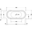 Ванна гідромасажна акрилова Duravit  Starck Bathtub Oval 760010000CE1000 180х80 см, фото 4