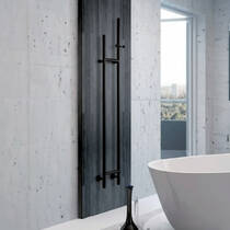 Полотенцесушитель водяной Margaroli Arcobaleno 417 DX 1537x187 мм черный мат, фото №1