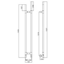 Полотенцесушитель водяной Margaroli Arcobaleno 417 DX 1537x187 мм белый мат, фото №3