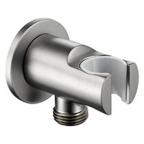 Шлангове підключення Devit Flow D113100000010BN з тримачем ручного душу, brushed nickel, фото №2
