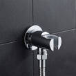 Шлангове підключення Devit  Flow D113100000020C з тримачем ручного душу, хром, фото 1