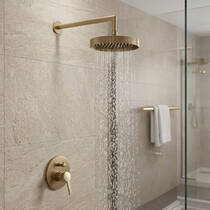 Верхний душ Gessi Ingranaggio 63548-726 с держателем, теплая бронза матовый, фото №1