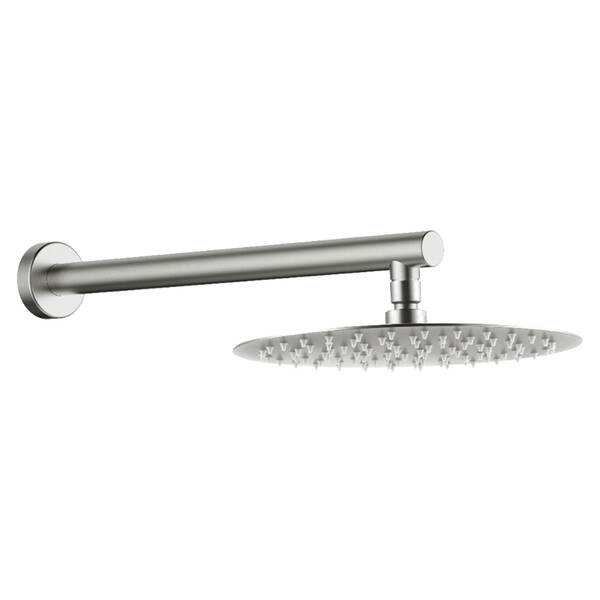 D113000000110BN Flow Верхня душова лійка d=250 мм з кронштейном, brushed nickel
