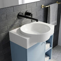 Смеситель скрытого монтажа для раковины Gessi Ingranaggio 63583-706 черный металл матовый, фото №1