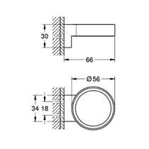 Держатель для аксессуаров Grohe Essentials 41027AL0 графит темный матовый, фото №3