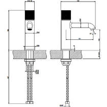 Змішувач для раковини Gessi Diamantato 70602-726 тепла бронза матовий, фото №3