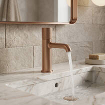 Змішувач для раковини Gessi Diamantato 70602-708 мідь матовий, фото №1