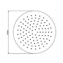 Верхний душ Gessi Ventaglio 63350-845 с держателем темная бронза матовый, фото №3